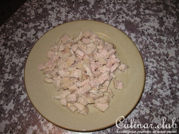 Салат нежный и сытный