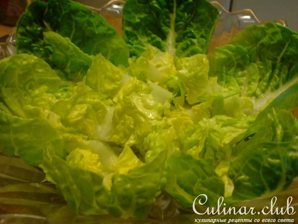 Чешский салат с курятиной и сыром