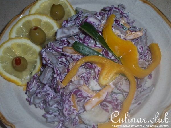 салат с сердцем