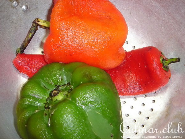 салат с печеными перцами