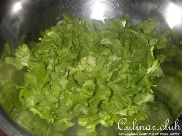 Салат с индейкой и опятами