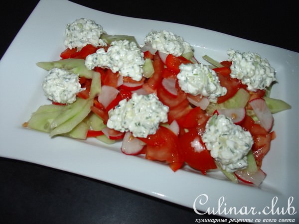 Овощной салат „Oблaка“.