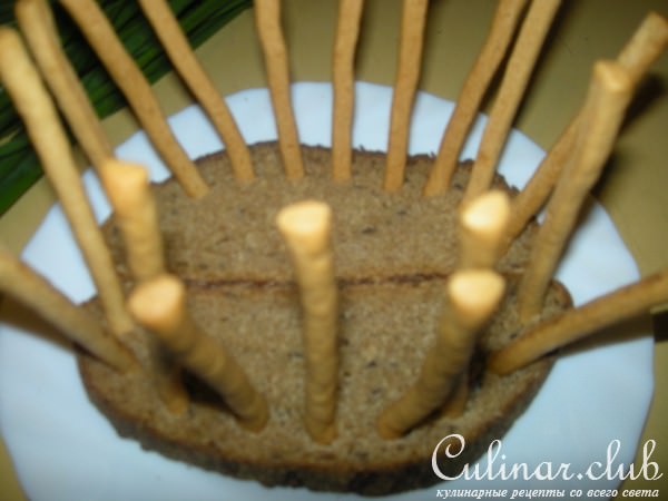 Луковая корзинка с картофельным салатом
