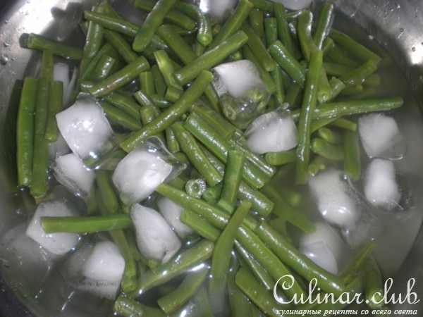Салат из зелёной стрючковой фасоли