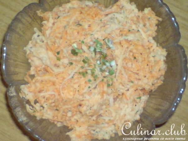Салат из кольраби и моркови