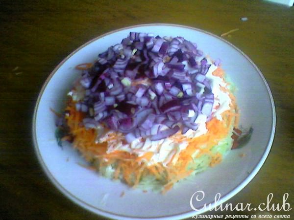 Овощной салат с редькой 