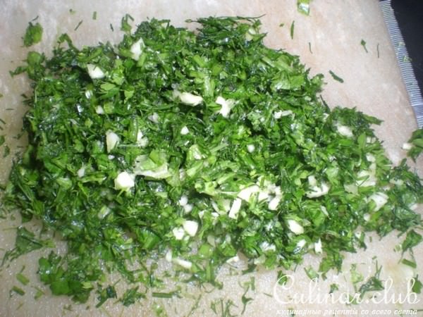 Салат из зелёной стрючковой фасоли