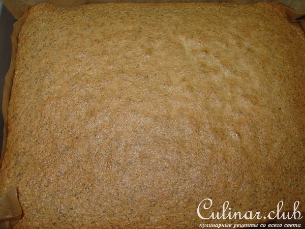 Орехово-маковый пирог с брусникой и шоколадом.
