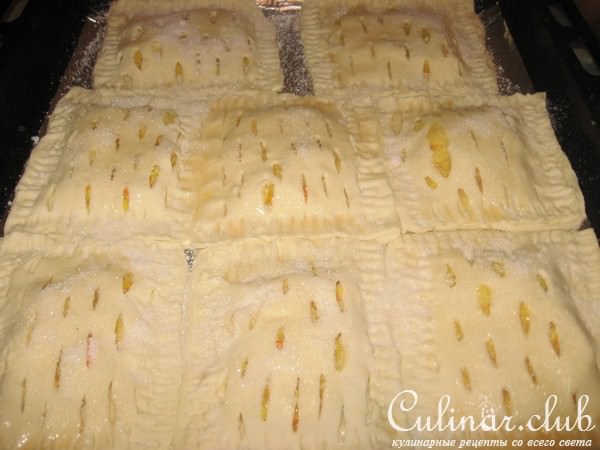 Слойки с апельсиново-лимонной начинкой