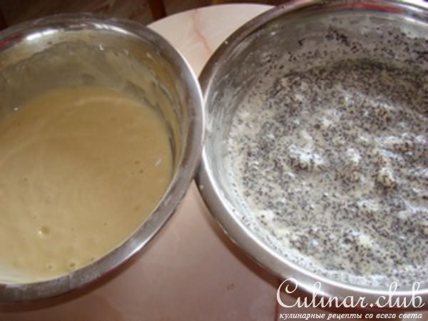 Маковый пирог с ореховой глазурью