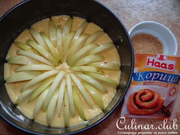 Шарлотка яблочная с корицей по-Корнуэльсзки