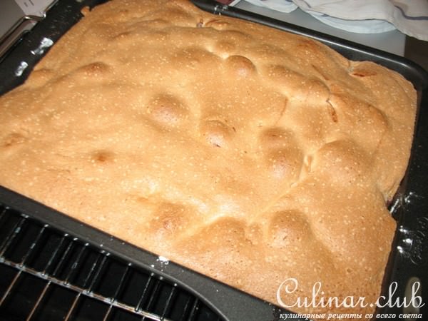 Шарлотка с яблоками и клубникой
