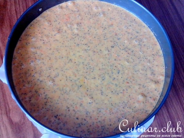 Морковный пирог с маком