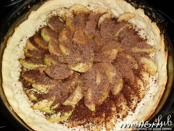 Чизкейк с яблоками