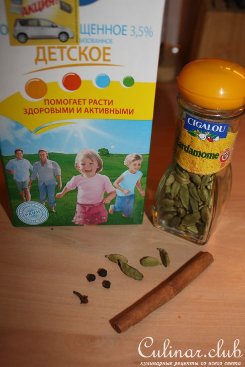 Влажный пирог «Ароматный» с молочным чаем «Масала» (для Олесика!)