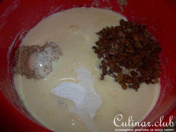 Овсяно-ржаная коврижка с изюмом