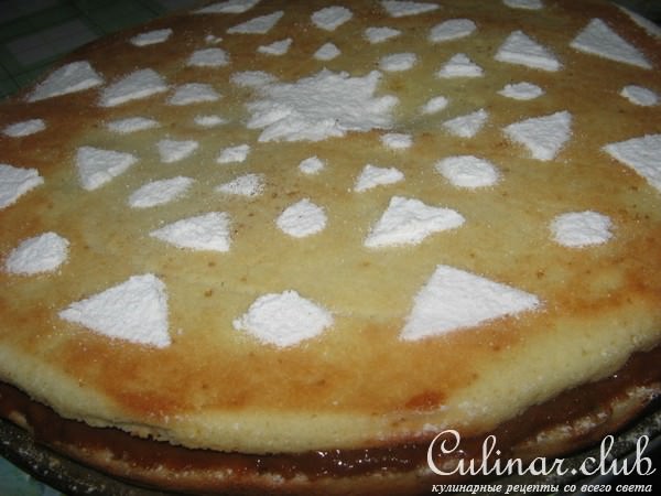 Пирог со сгущенкой. 