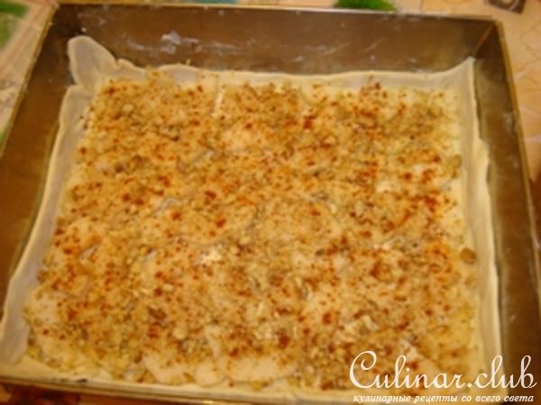 Пирог с грушей и сыром