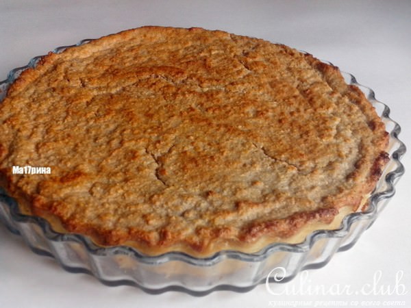 Творожной пирог с яблоками