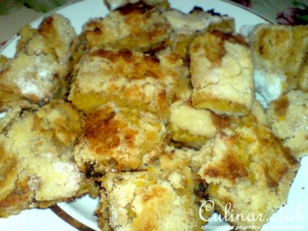 расыпчатые пироженые с яблочками