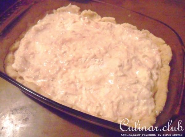 Пирог с творогом и яблоками "Нежность"