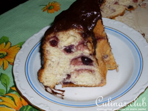 Пирог с голубикой