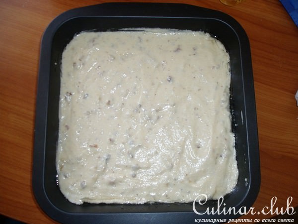 Пирог с грецкими орехами и коньяком