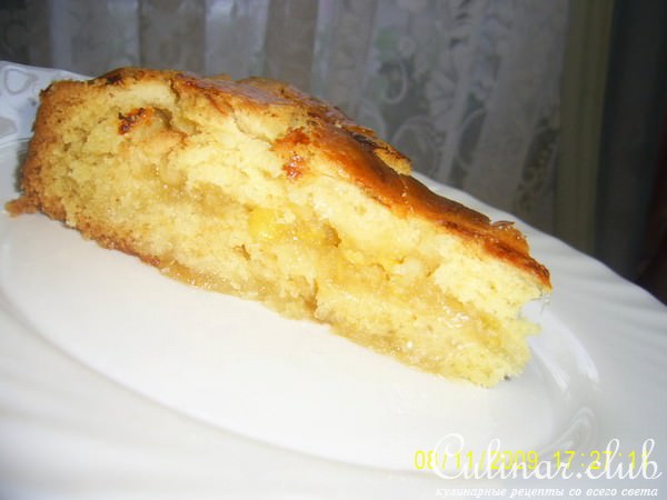 Песочный пирог с лимонной начинкой(вариант) 