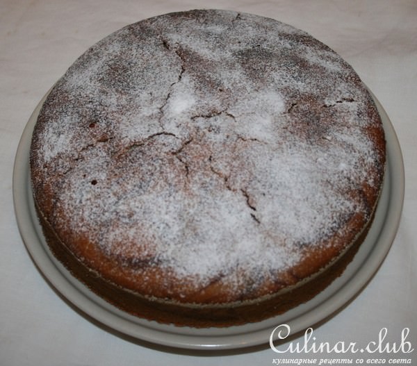 Постный пирог с маком и лимоном
