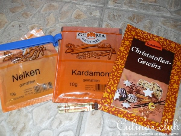 Рождественский штоллен (Christstollen)