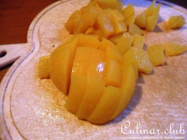 Torta morbida con ricotta e pesche - мягкий пирог с рикоотой и персиками