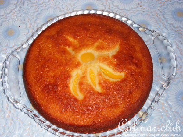 Персиковый пирог к чаю. 