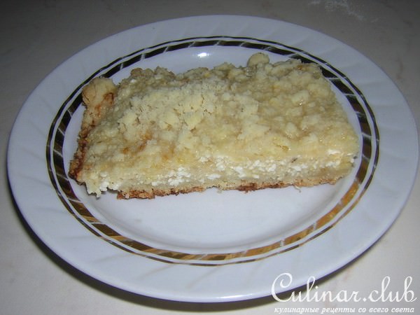 ПИРОГ С ТВОРОГОМ И БАНАНАМИ