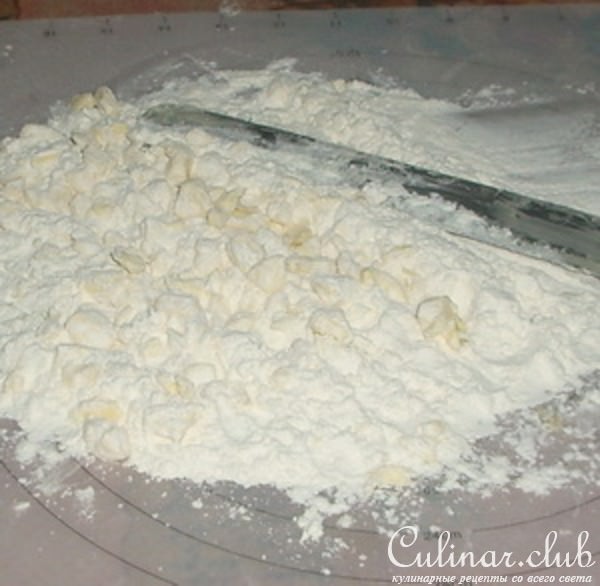 Черничный песочный пирог