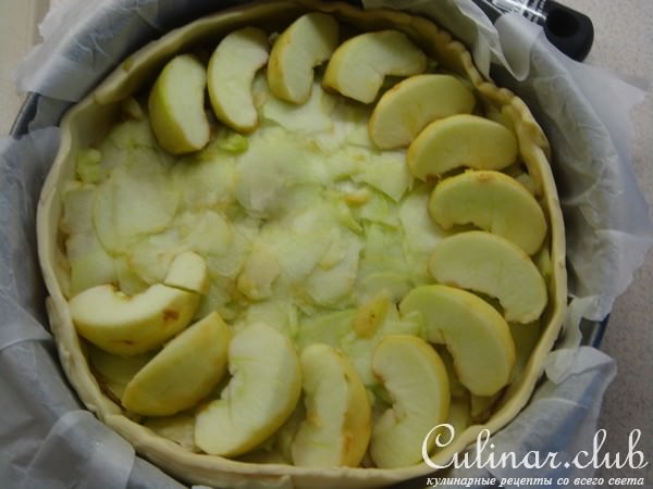 Почти эльзасский пирог с яблоками (очень быстрый и вкусный!)