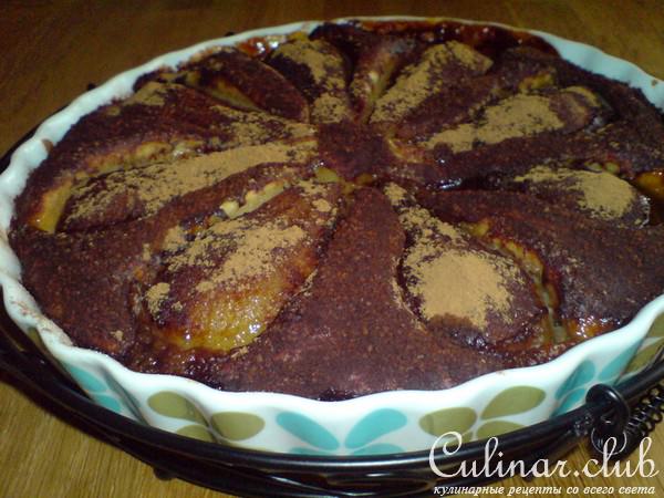 Пирог с медово-карамельными грушами