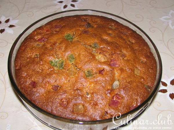 Пирог с орехами и яблоками.