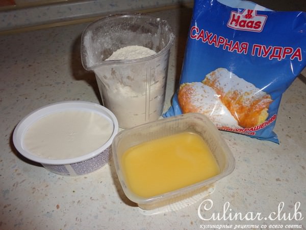 нежный пирог с бананом и манго