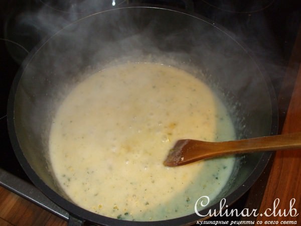 Сметанный соус с сёмгой