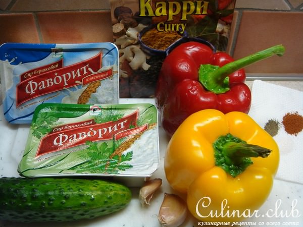 Вкусная паста из сливочного сыра (можно обычного творога) с овощами за 5 минут.
