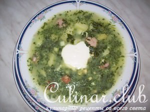 Суп зелёный со шпинатом в любое время года