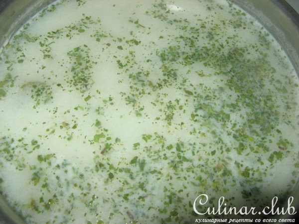 Сырный суп с сырной лапшой