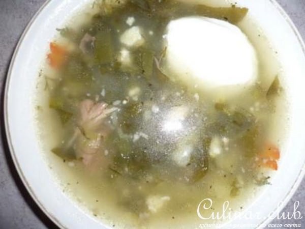 зеленые щи зимой