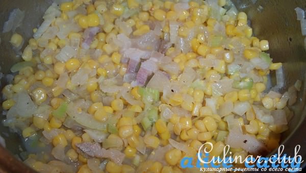 Суп-пюре из кукурузы с плавленым сырком