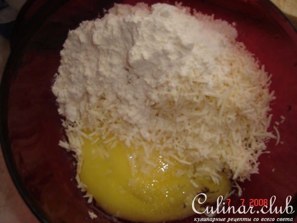 Суп с сырными лепёшечками