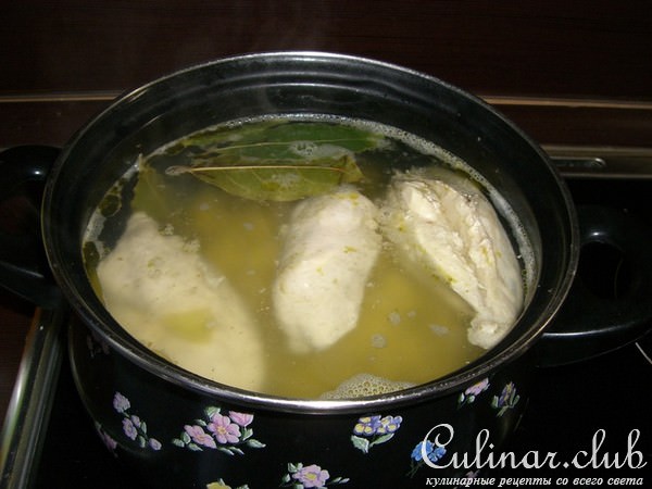 Куриный Сливочный Супчик с Сыром и Гренками!