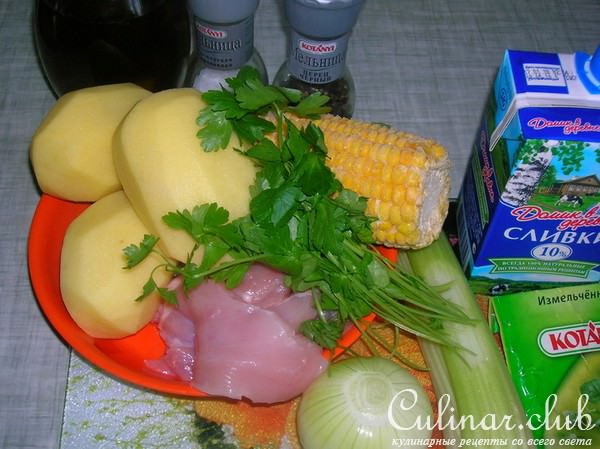 Старинная похлебка с курицей