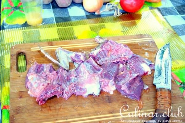 Супчик из дикой утки на огне