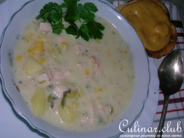 Старинная похлебка с курицей