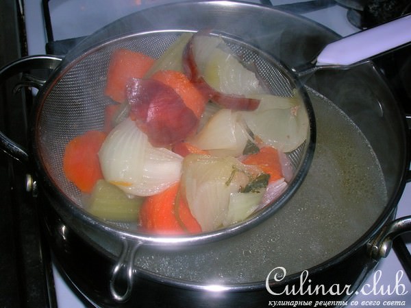 Куриный суп по-римски